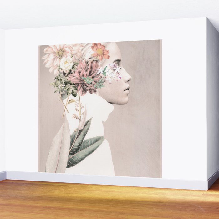 Floral Portrait 33 Wall Mural Gallery Image 2