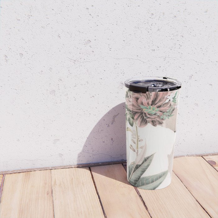 Floral Portrait 33 Travel Mug Gallery Image 4