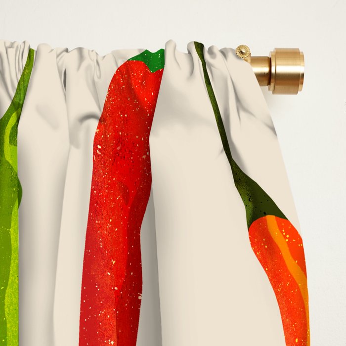 Hot Stuff Peppers Window Curtain Gallery Image 2