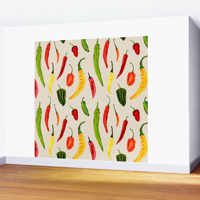 Hot Stuff Peppers Wall Mural Gallery Image 2