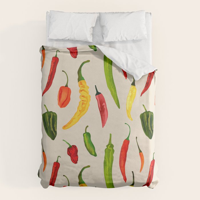 Hot Stuff Peppers Duvet Cover Gallery Image 1