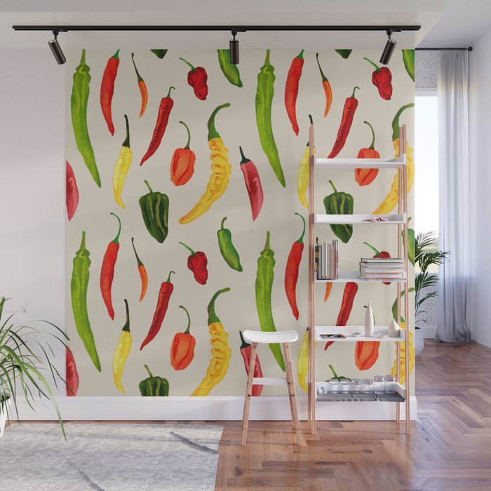 Hot Stuff Peppers Wall Mural Gallery Image 1