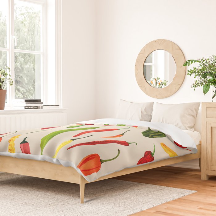 Hot Stuff Peppers Duvet Cover Gallery Image 2