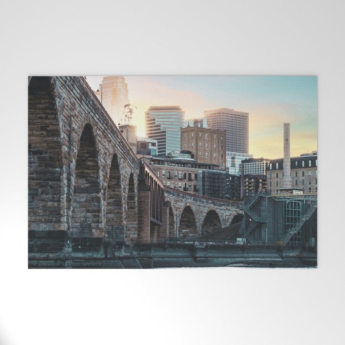 Minneapolis Sunset Welcome Mat Gallery Image 1