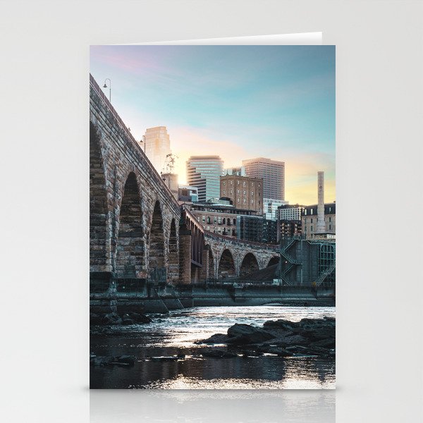 Minneapolis Sunset Stationery Card Gallery Image 1
