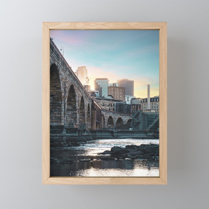 Minneapolis Sunset Mini Art Print Gallery Image 1