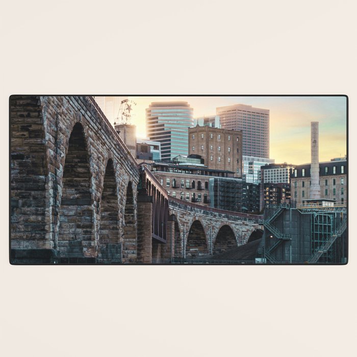 Minneapolis Sunset Desk Mat Gallery Image 3