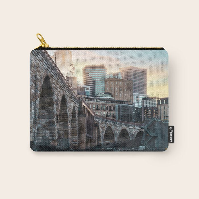 Minneapolis Sunset Carry All Pouch Gallery Image 1