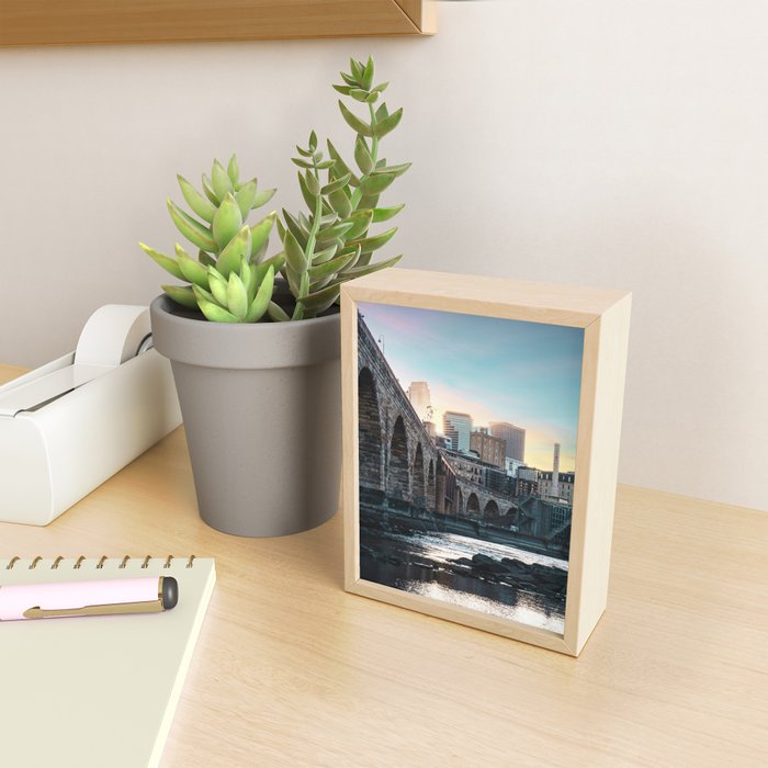 Minneapolis Sunset Mini Art Print Gallery Image 2