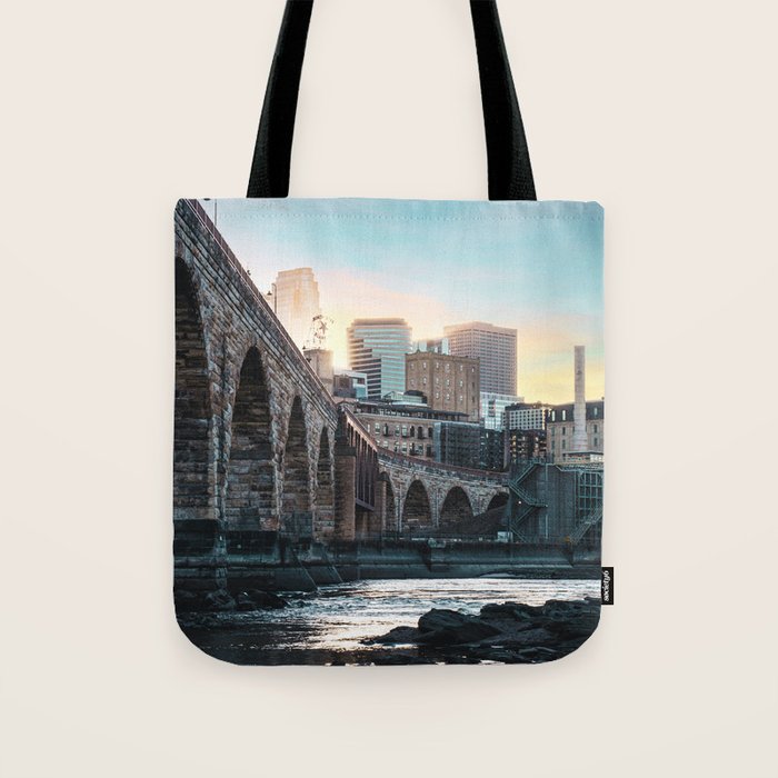 Minneapolis Sunset Tote Bag Gallery Image 1