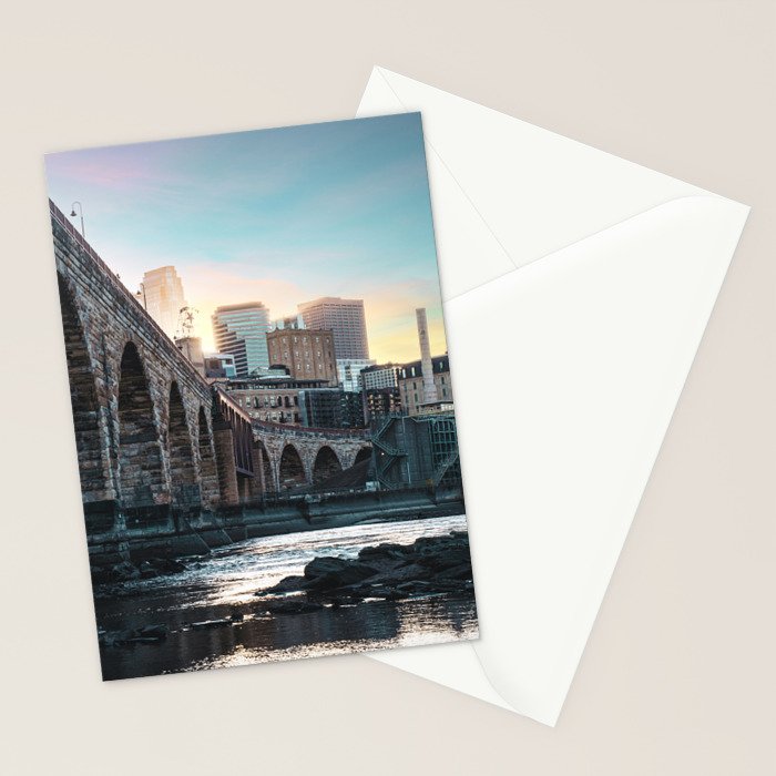 Minneapolis Sunset Stationery Card Gallery Image 2