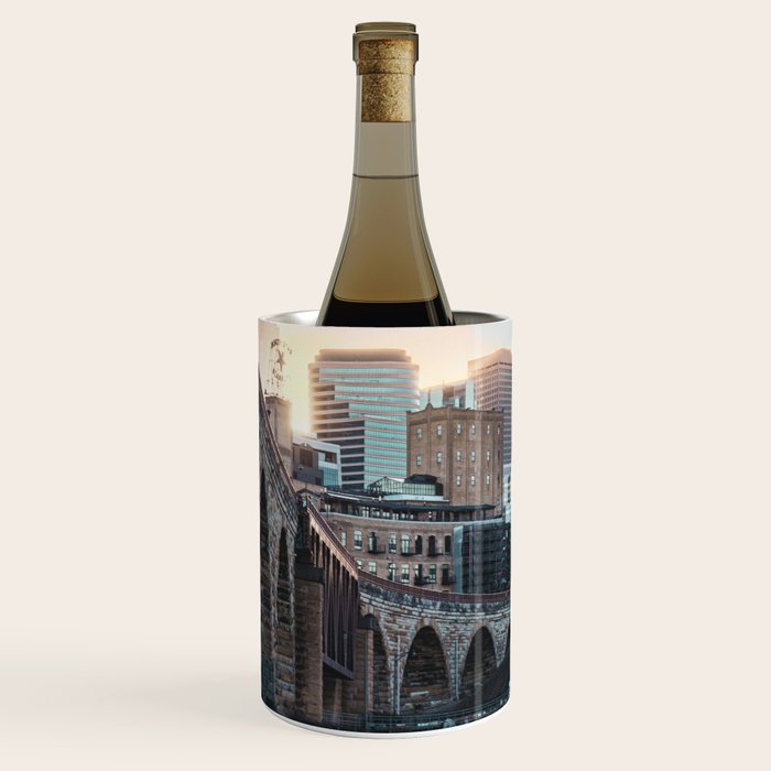 Minneapolis Sunset Wine Chiller Gallery Image 1