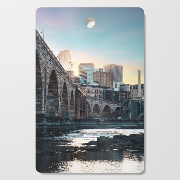 Minneapolis Sunset Cutting Board Gallery Image 1