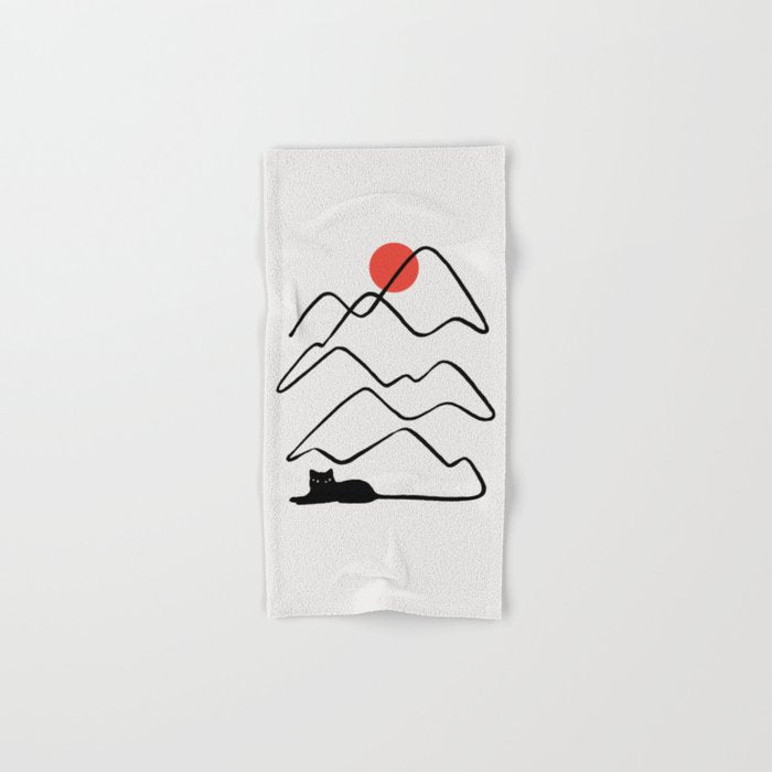 Cat Landscape 68 Bath Towel Gallery Image 1