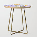 Colorful birds in garden flowers YL Side Table Gallery Image 1