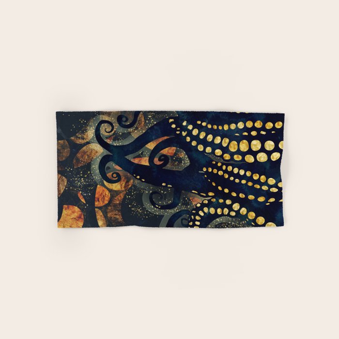 Metallic Ocean Bath Towel Gallery Image 1