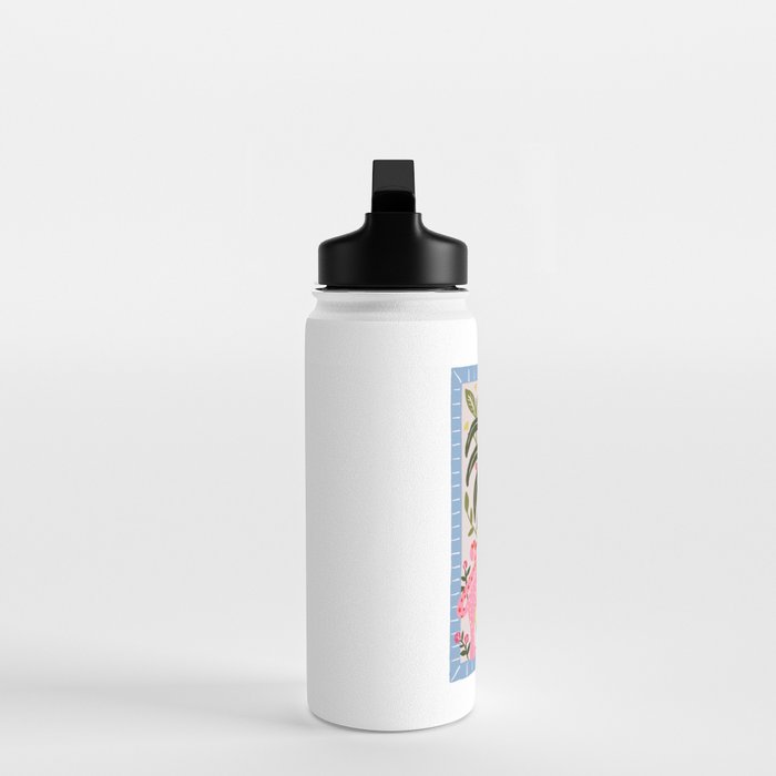 Modern Preppy Leopard Cat Jungle Oasis Water Bottle Gallery Image 3