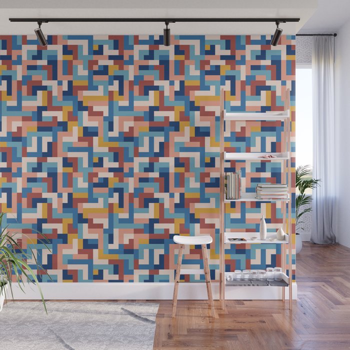 Boho M Tetris C Wall Mural Gallery Image 1