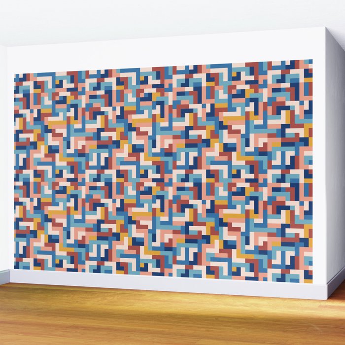 Boho M Tetris C Wall Mural Gallery Image 2
