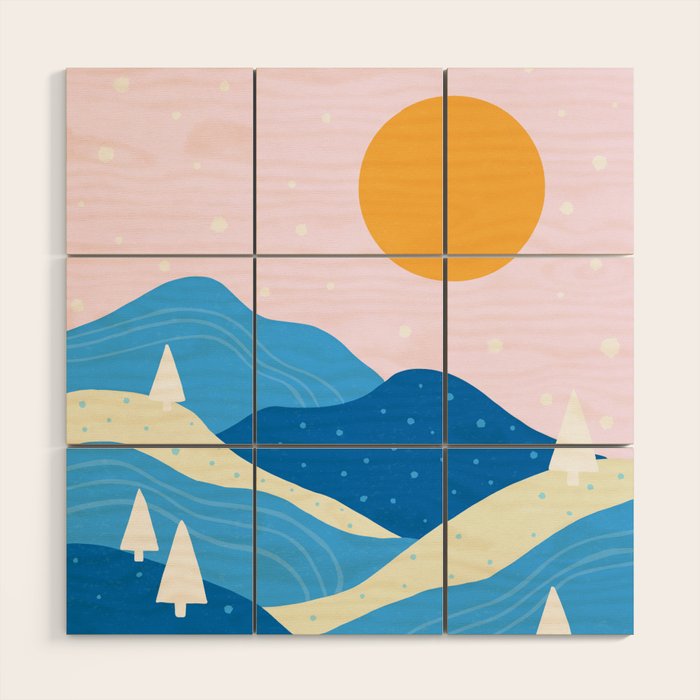 Winter Vista Wood Wall Art Gallery Image 1