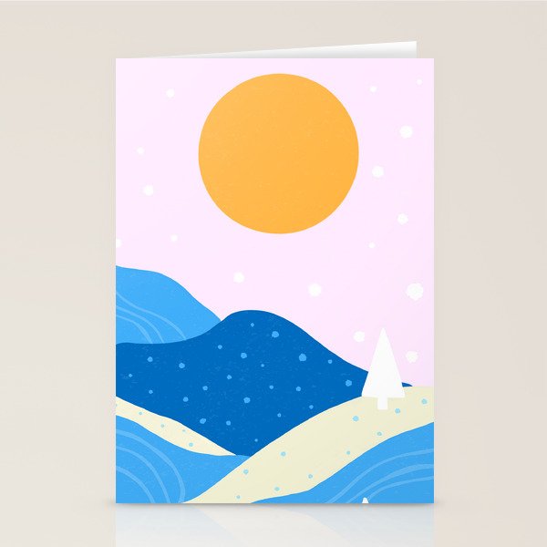 Winter Vista Stationery Card Gallery Image 1