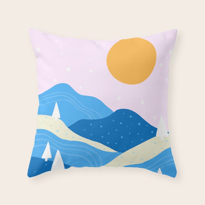 Winter Vista Throw Pillow Gallery Image 1
