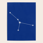 Cancer Zodiac Star Constellation Line Art Dark Blue Poster Gallery Image 4