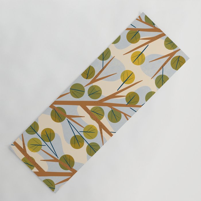 Branch and Leaves Yoga Mat Gallery Image 1
