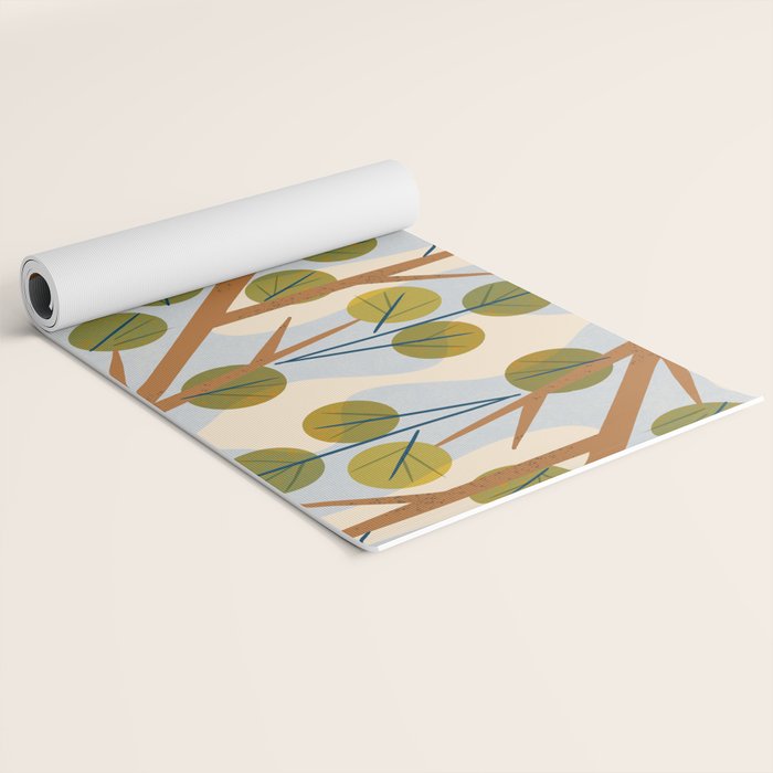 Branch and Leaves Yoga Mat Gallery Image 2