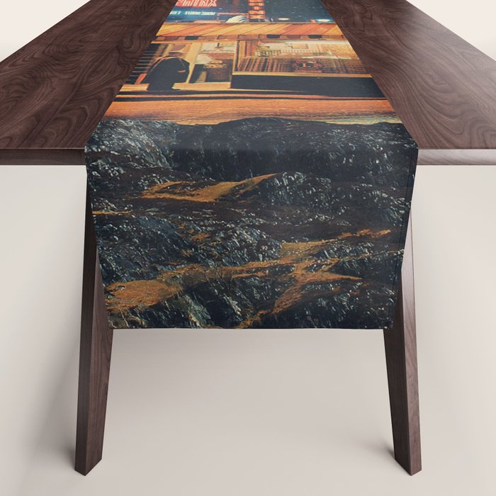 a Postcard from year 2347 Table Runner Gallery Image 1