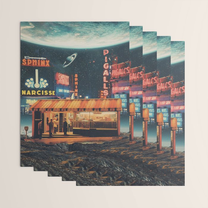 a Postcard from year 2347 Wrapping Paper Gallery Image 3