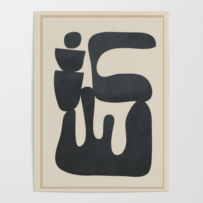 Modern Abstract Minimal Shapes 37 Poster Gallery Image 1