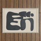 Modern Abstract Minimal Shapes 37 Outdoor Rug Gallery Image 1