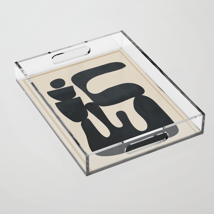 Modern Abstract Minimal Shapes 37 Acrylic Tray Gallery Image 1