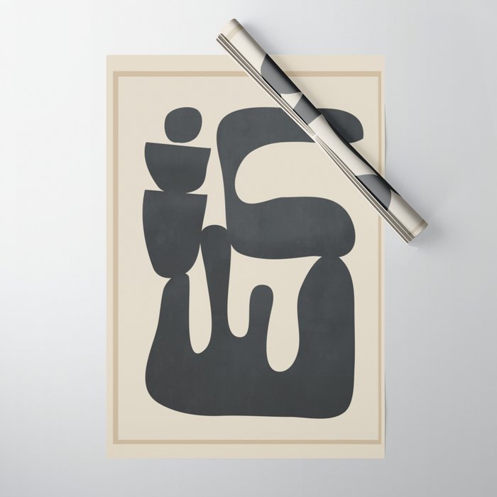 Modern Abstract Minimal Shapes 37 Wrapping Paper Gallery Image 1