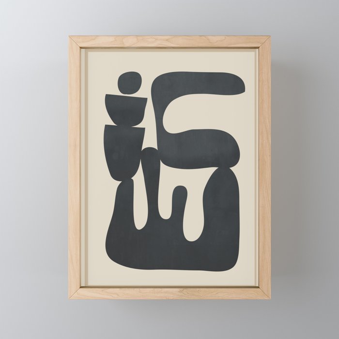 Modern Abstract Minimal Shapes 37 Mini Art Print Gallery Image 1