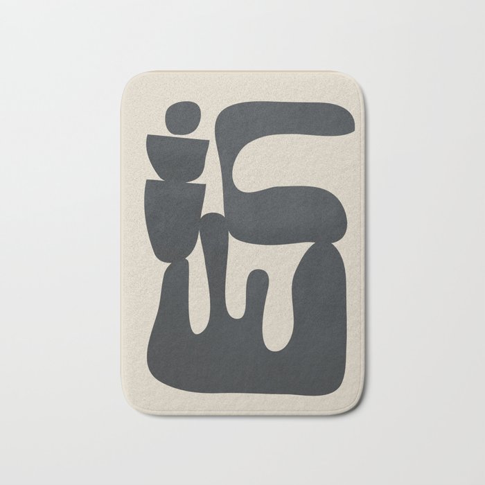 Modern Abstract Minimal Shapes 37 Bath Mat Gallery Image 1