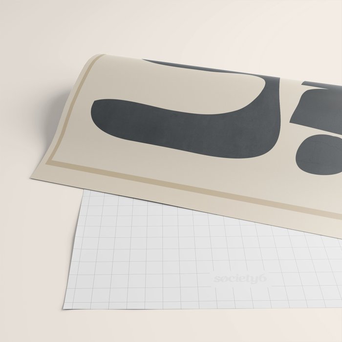 Modern Abstract Minimal Shapes 37 Wrapping Paper Gallery Image 2