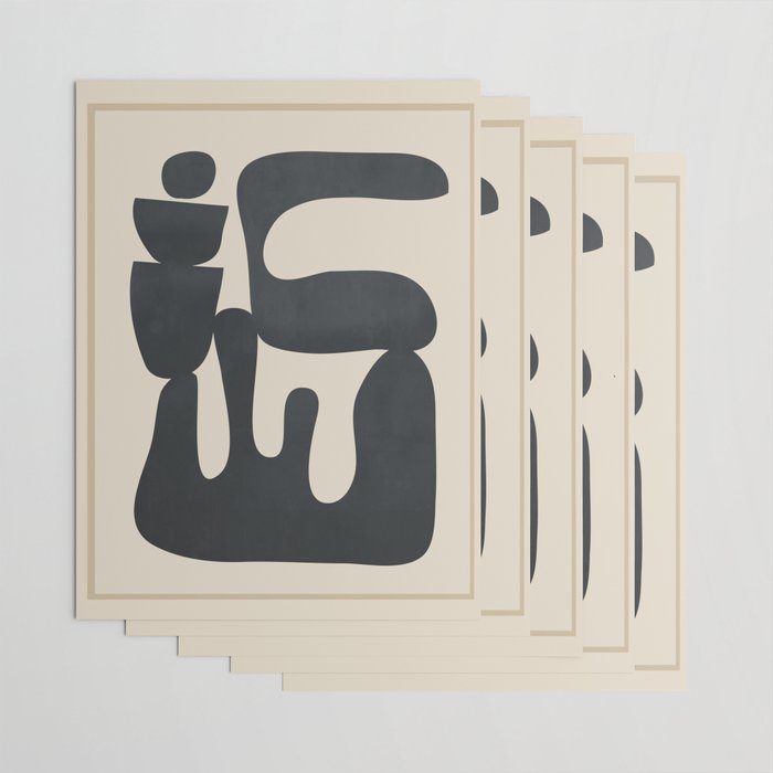 Modern Abstract Minimal Shapes 37 Wrapping Paper Gallery Image 3