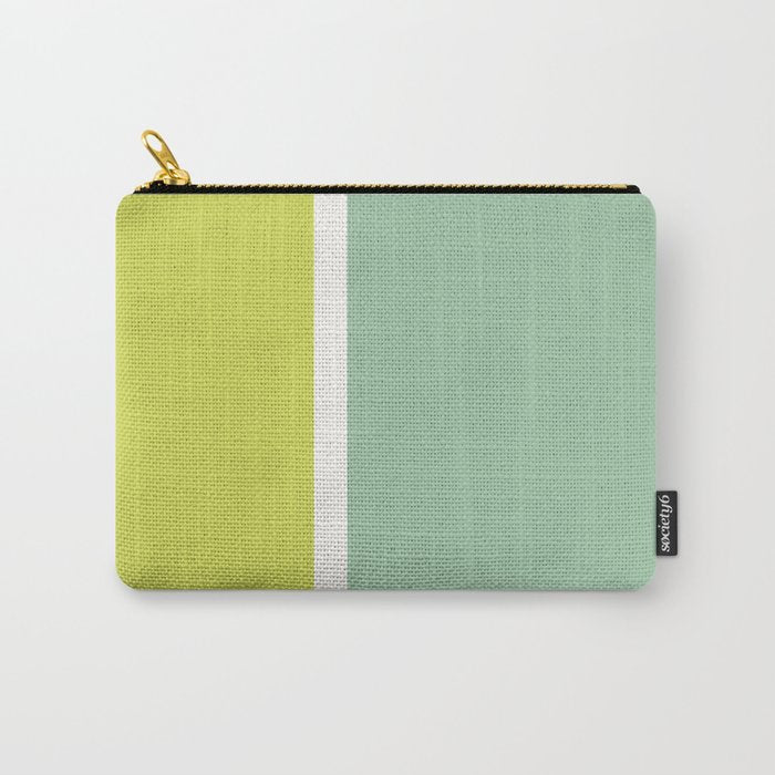 Color Block V Mint Lime Green Carry All Pouch Gallery Image 1