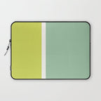 Color Block V Mint Lime Green Laptop Sleeve Gallery Image 1