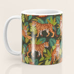 Jungle Cats In Charcoal Coffee Mug Gallery Image 3