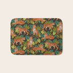 Jungle Cats In Charcoal Bath Mat Gallery Image 1