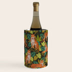 Jungle Cats In Charcoal Wine Chiller Gallery Image 1