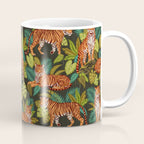 Jungle Cats In Charcoal Coffee Mug Gallery Image 1