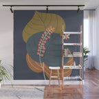Leaves and moth Wall Mural Gallery Image 1
