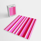 Classic Stripes XVII - Y2K Pink and Red Jigsaw Puzzle Gallery Image 2