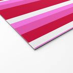 Classic Stripes XVII - Y2K Pink and Red Welcome Mat Gallery Image 2