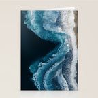 Aerial Ocean Waves - Coastal Wall Art Photography Stationery Card Gallery Image 2