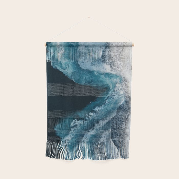 Aerial Ocean Waves - Coastal Wall Art Photography Wall Hanging Gallery Image 1
